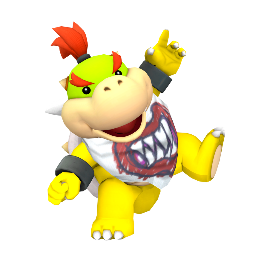 New little Bowser Jr. render I just made 😎 : r/Mario