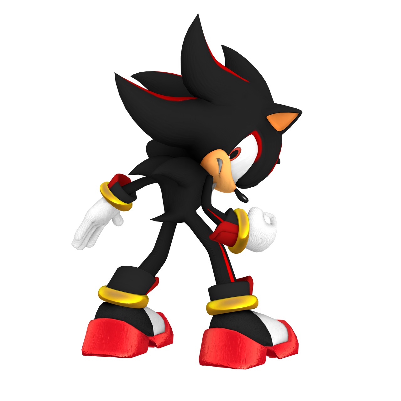 Shadow the Hedgehog Back Fist Render by bandicootbrawl96 on DeviantArt