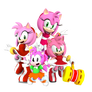 4 Generations of Amy Rose