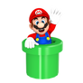 Mario Into the Warp Pipe Render