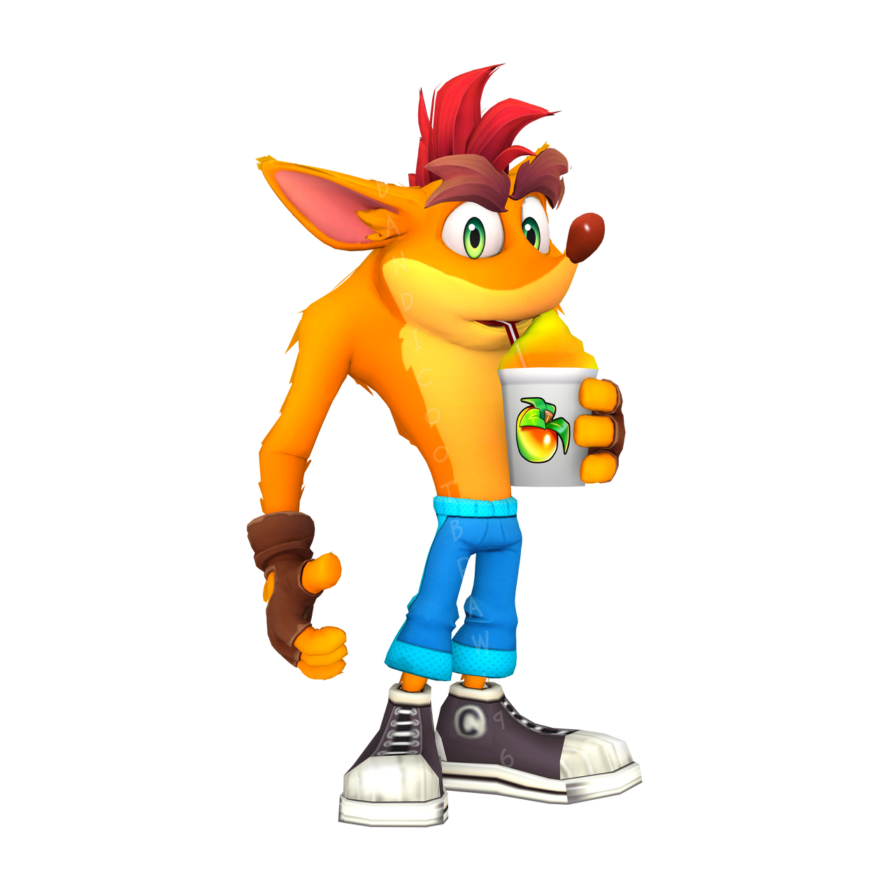 Crash Bandicoot Drinking Wumpa Whip Render by bandicootbrawl96 on ...