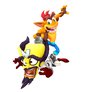 Crash and Dr. Cortex Humiliskate Render