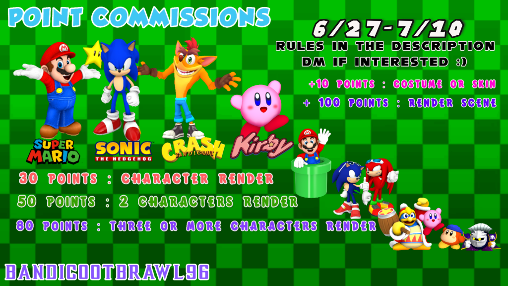 Point Commissions Open | 6/27-7/10/2022