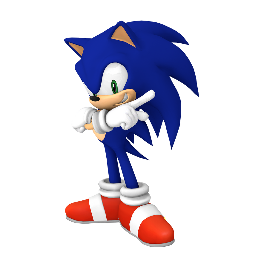 Dreamcast Sonic Render (Old) Model 2022 by bandicootbrawl96 on DeviantArt