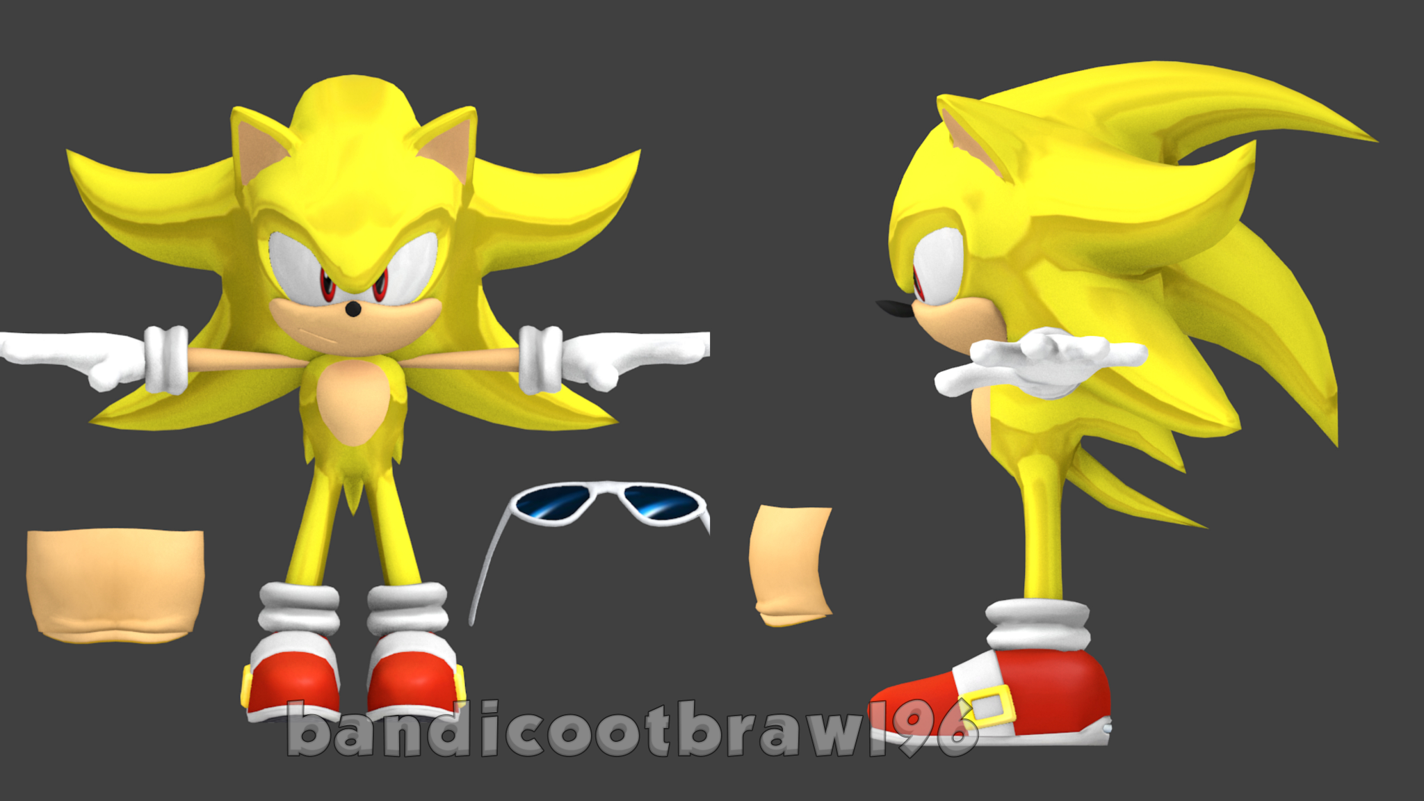 Dreamcast Shadow  Sonic Adventure 2 Render by bandicootbrawl96 on