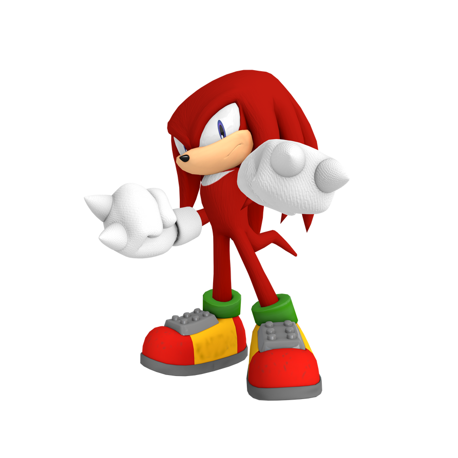 Knuckles Rende Knuckles the Echidna January 2023 Render by bandicootbrawl96 on DeviantArt