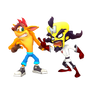 Dr. Cortex Yelling at Crash Bandicoot Render