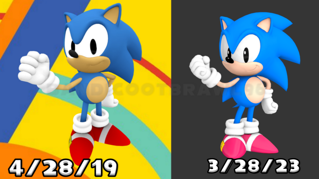 Classic Sonic August 2022 Render by bandicootbrawl96 on DeviantArt