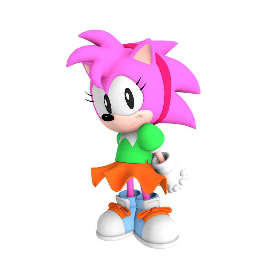 Classic Amy Render New 2023 by bandicootbrawl96 on DeviantArt