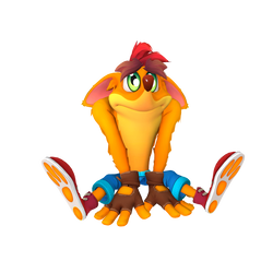 Commission: Sad Crash Bandicoot Render