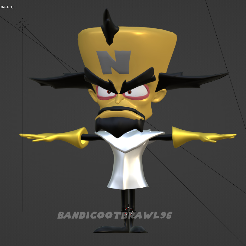 Prof Neo Cortex Classic Dr. Neo Cortex Model Finished by bandicootbrawl96 on DeviantArt
