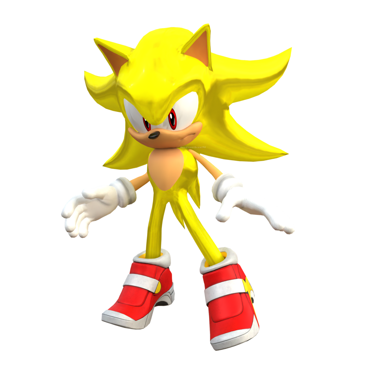 Dreamcast Super Sonic SA2 Legacy Render 2K25