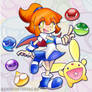 Arle and Carbuncle | Puyo Puyo 35th Anniversary