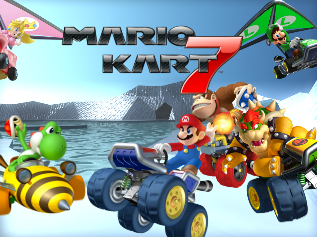 Mario Kart 7 Winter Wallpaper