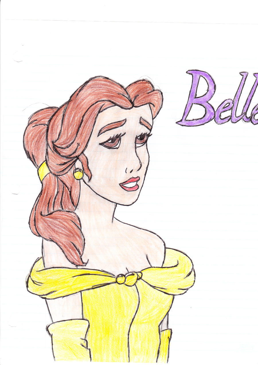 BatB Belle Coloured by LittleFlower23 on DeviantArt