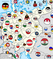 Polandball Map of Greater Germany