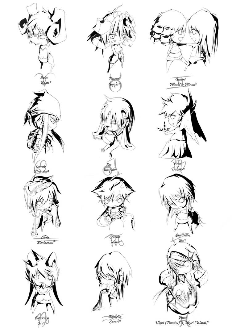 Cs Chibi Character CS: Chibi Zodiac by Luky-Yuki on DeviantArt