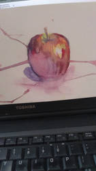 Watercolour Apple