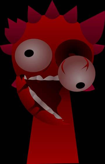 Sprunki pyramixed Raddy/red by herocyan on DeviantArt