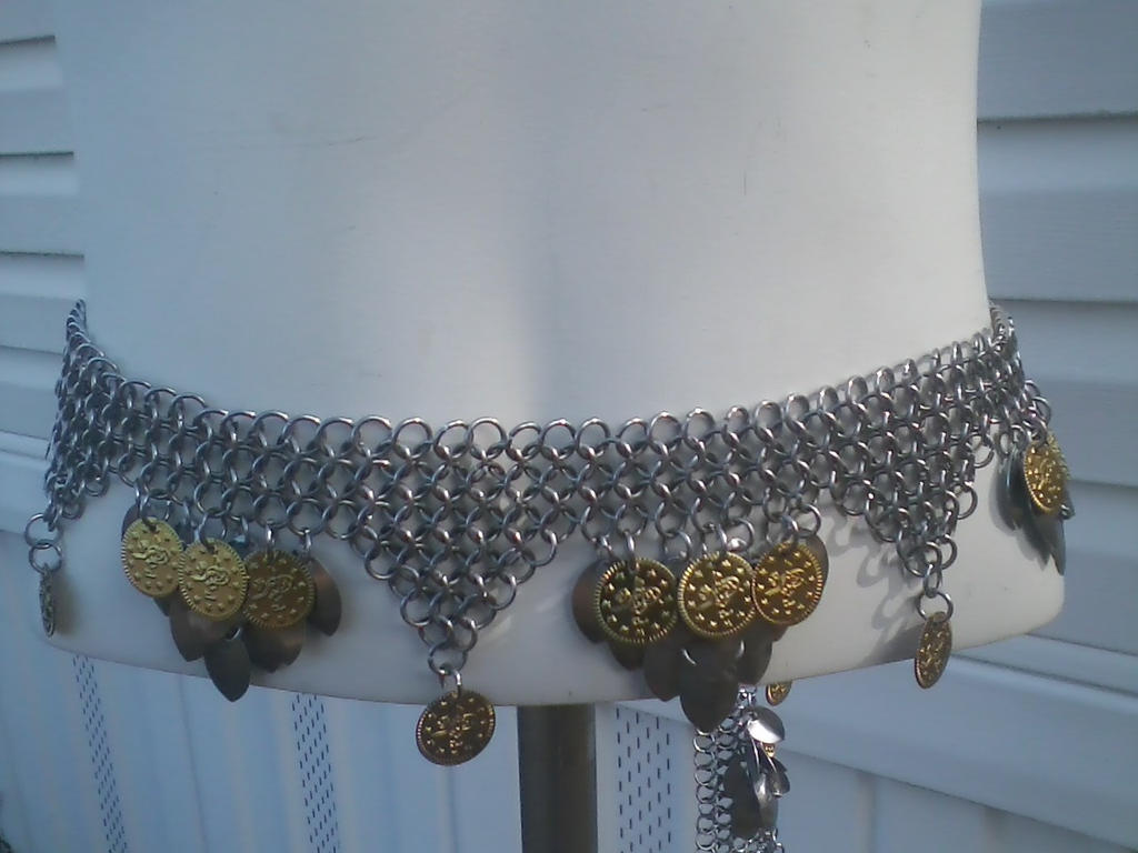 Chainmaile Belly Dance Belt with scalem