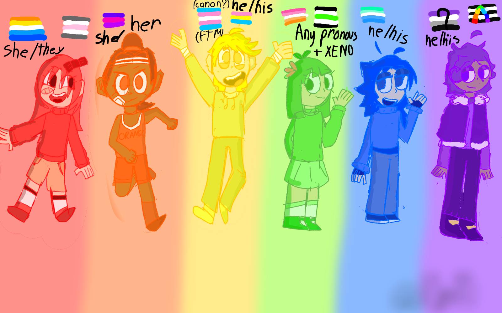 Colourblocks human ! by Lomit1 on DeviantArt