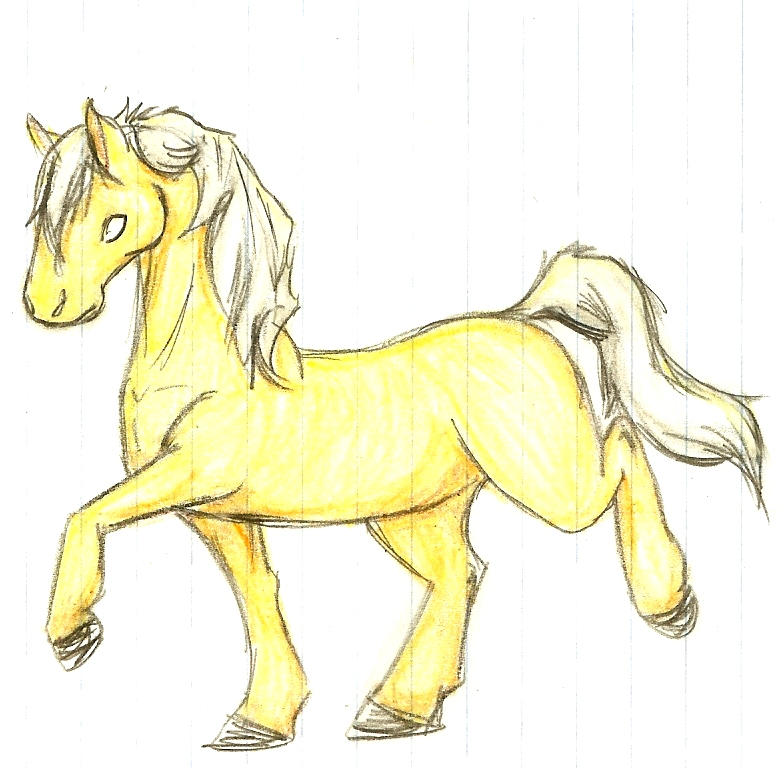 colored horse