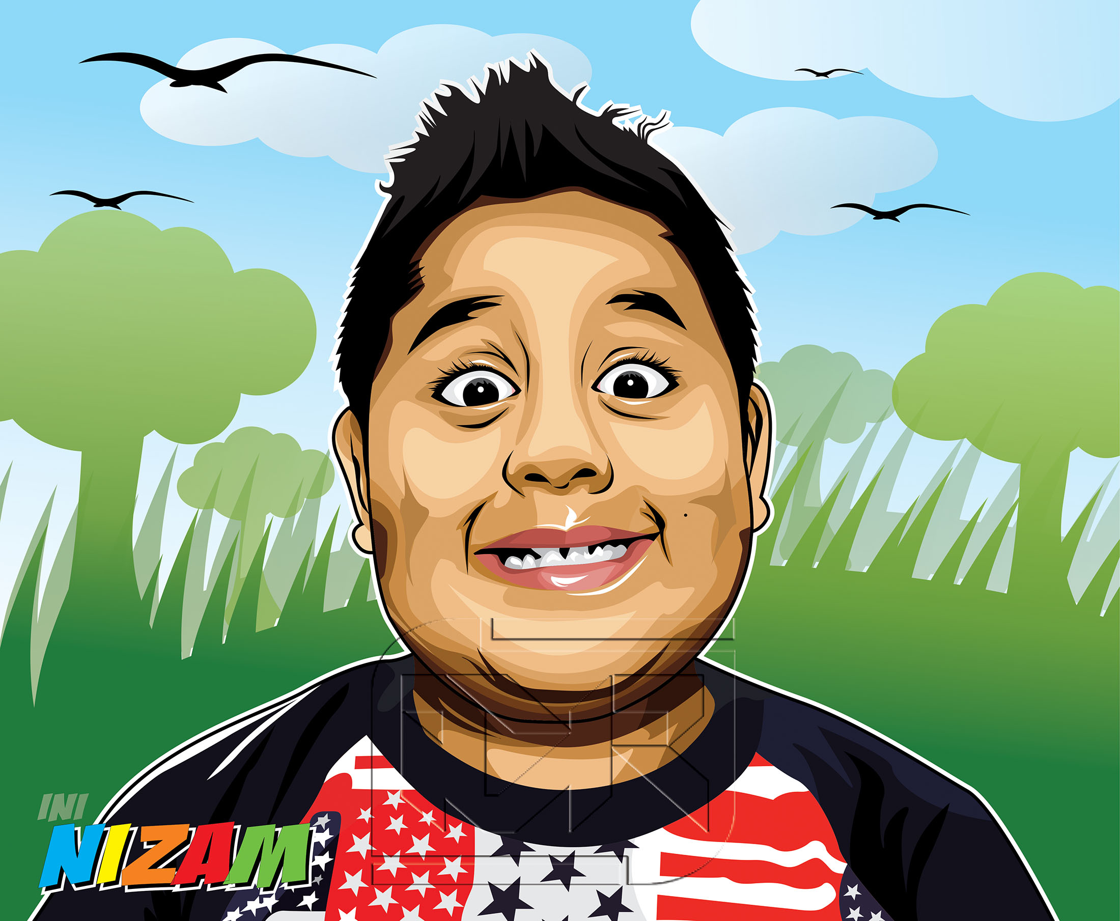 Nizam Cartoon Vector Art