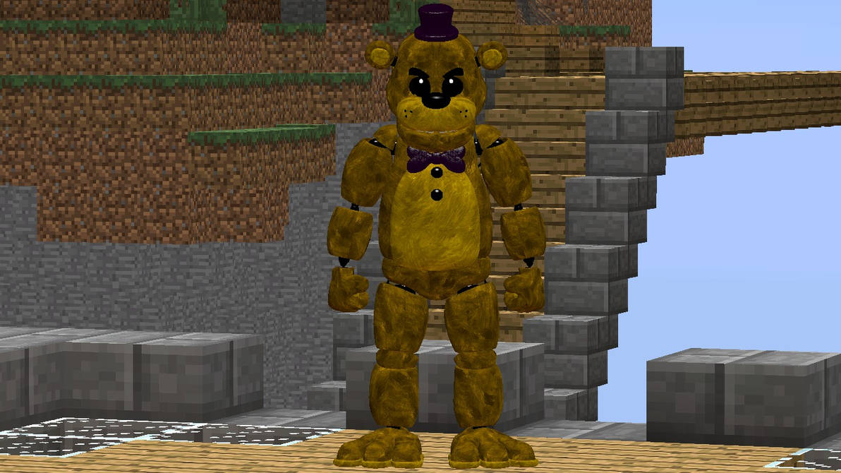 Minecraft Java Fred Bear Mod Fredbear V.2 by CAcartoonfan on DeviantArt