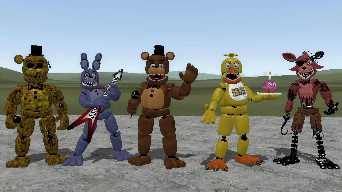 SFM FNAF Fredbear's And Friends Remastered V2 by mauricio2006 on