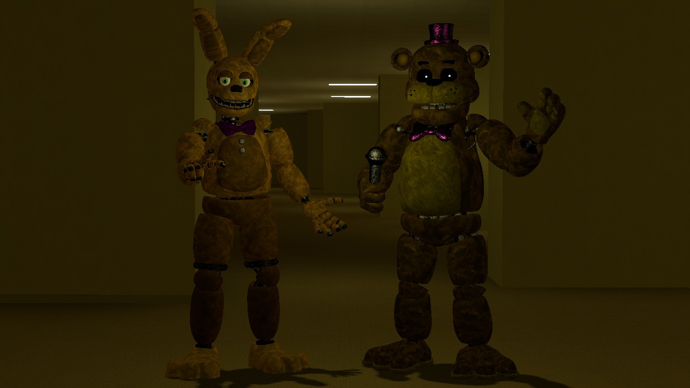 Fredbear and Springbonnie (FNAF 4) by FTThienAn on DeviantArt