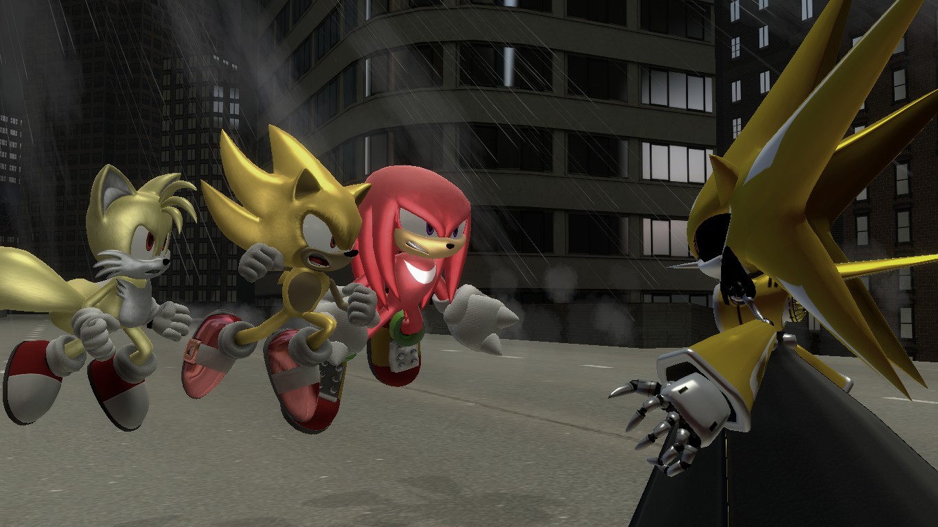 Team Super Sonic vs. Neo Metal Sonic. by CAcartoonfan on DeviantArt