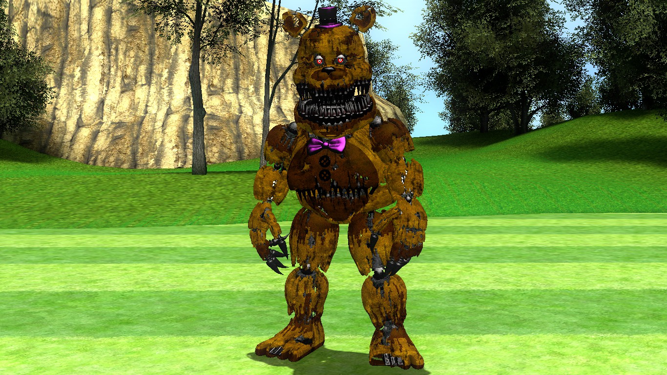 Nightmare Fredbear  Blender model : r/fivenightsatfreddys