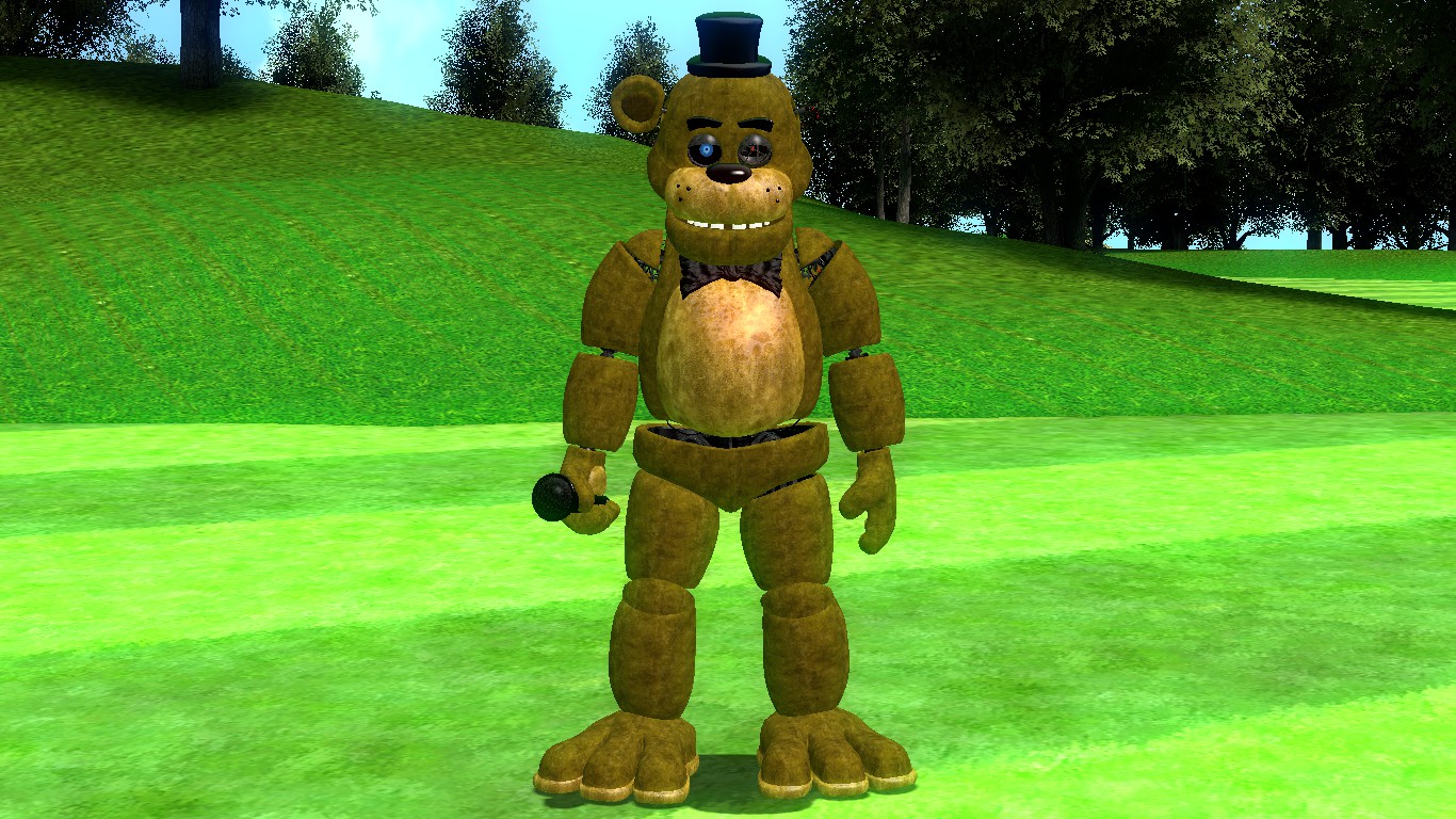 Golden Freddy movie model C4D by MoisoGS on DeviantArt