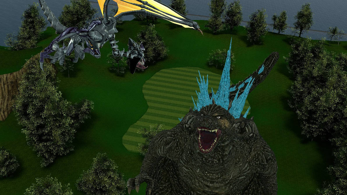 Godzilla vs. Meta Ridley. by CAcartoonfan on DeviantArt