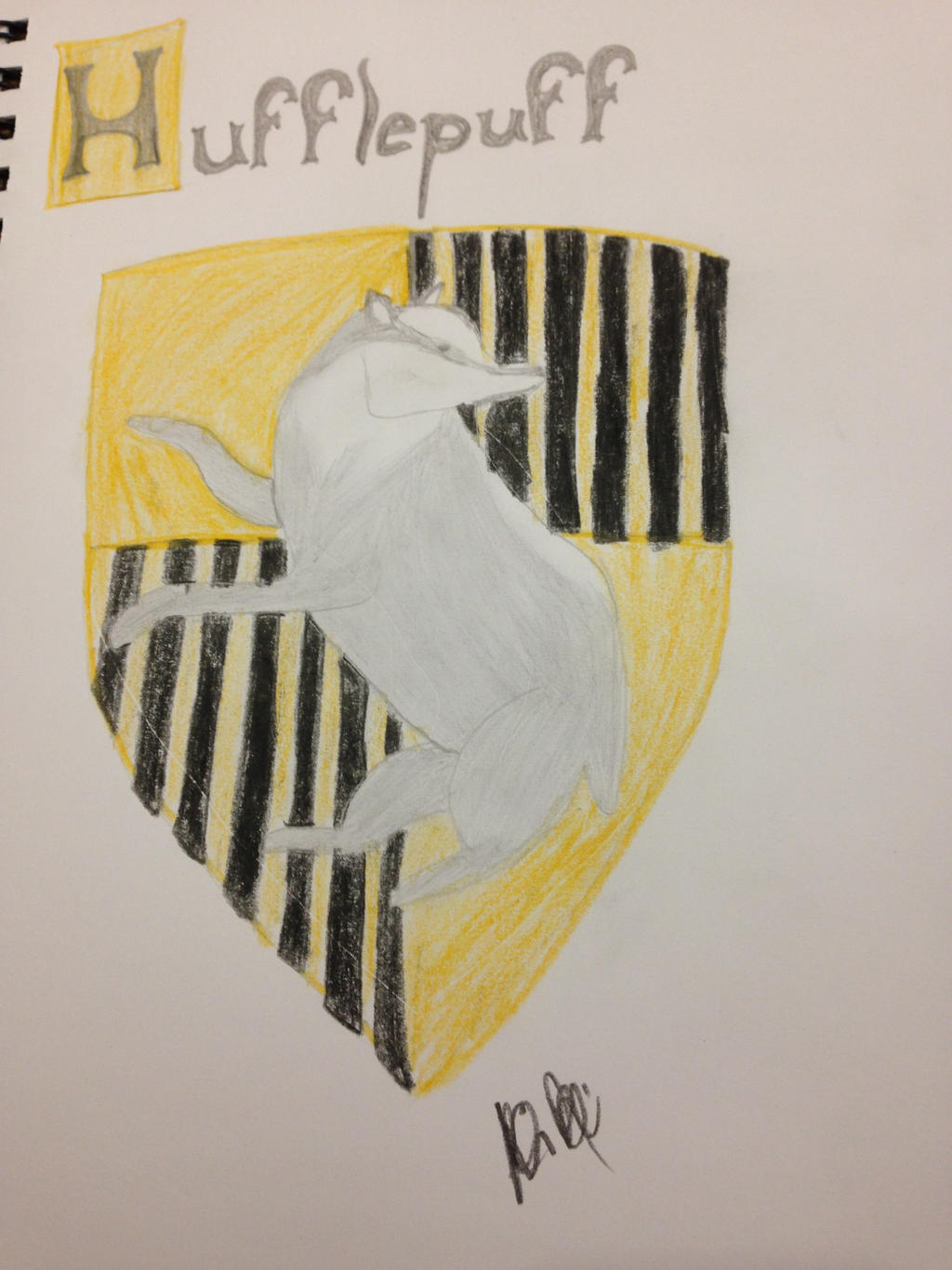 Hufflepuff Crest By Angelholmes On DeviantArt