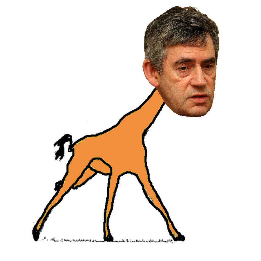 Gordon Brown, Pringles Giraffe