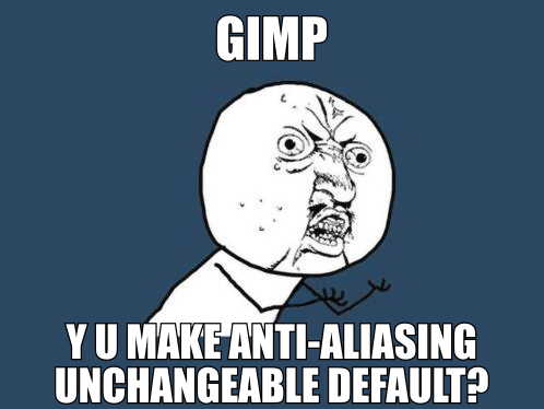 Gimp and Anti-Aliasing