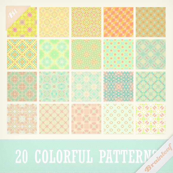 Patterns 27 - Sweet Colorful Patterns Set by Ransie3