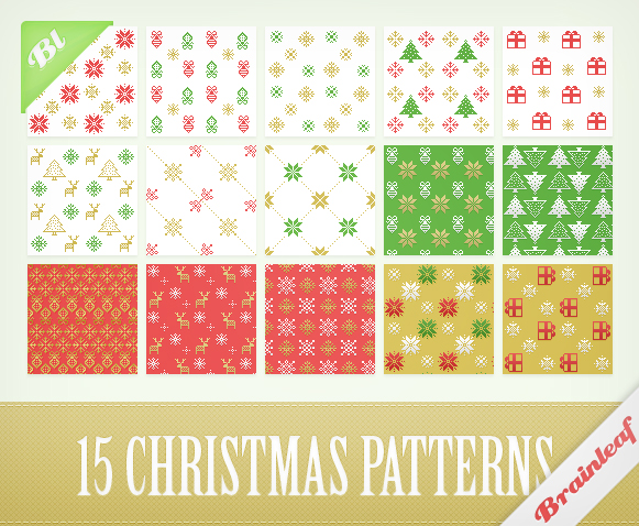 Christmas Pixel Patterns