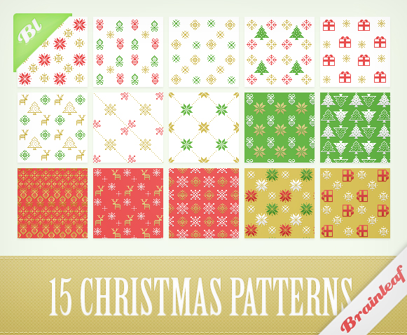 Christmas Pixel Patterns by Ransie3