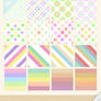 Rainbow Stripes and Dots Patterns