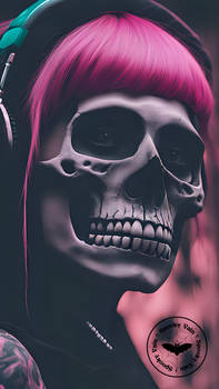 Pink Skull Girl 02