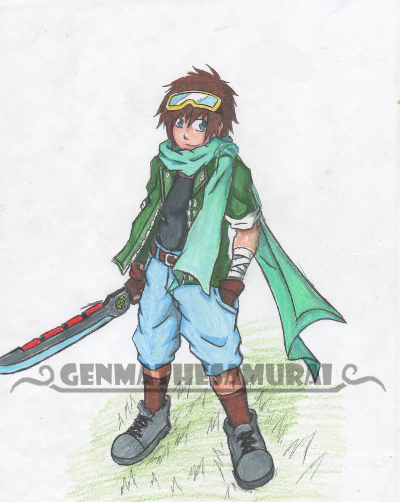 Scarf character concept art by GenmaTheSamurai Scarf character concept art by GenmaTheSamurai