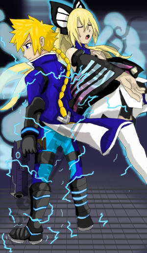 Wings of lightning| Azure Striker Gunvolt Fanart by GenmaTheSamurai Wings of lightning| Azure Striker Gunvolt Fanart by GenmaTheSamurai