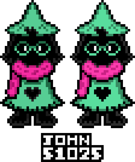 Ralsei sprites by John51025 on DeviantArt