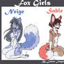Double Adoptables Auction .:Fox Girls:.