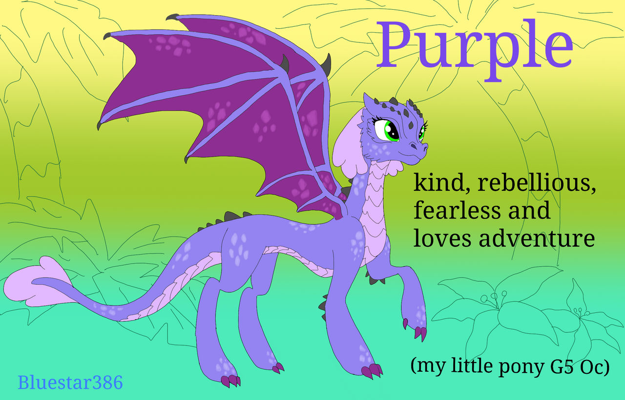 Purple The Dragon mlp G5 Oc By Bluestar386 On DeviantArt purple-the-dragon-mlp-g5-oc-by-bluestar386-on-deviantart
