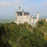 Panoramic photography with castle Neuschwanstein