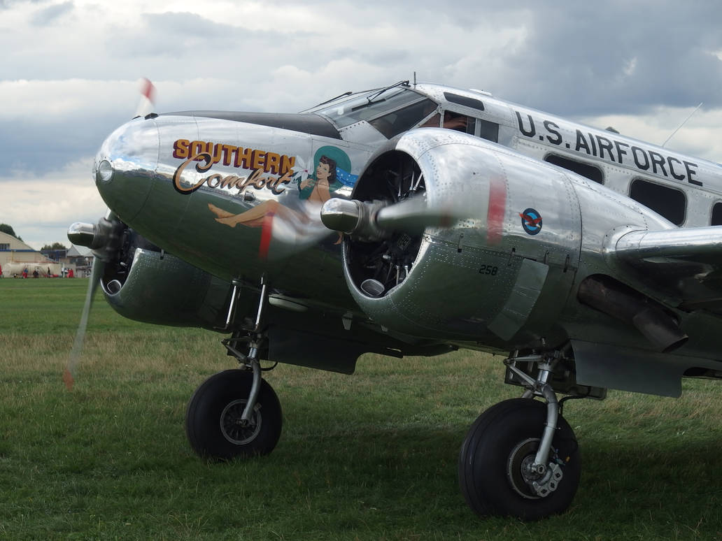 Beechcraft C 45h Southern Comfort Detail 3 By Delphinehaniel On