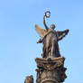 Angel statue in front of Rudolfinum